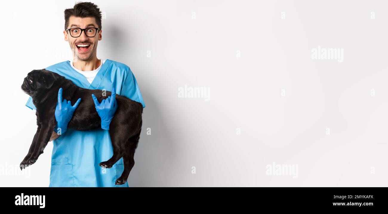 vet-clinic-concept-happy-male-doctor-veterinarian-holding-cute-black