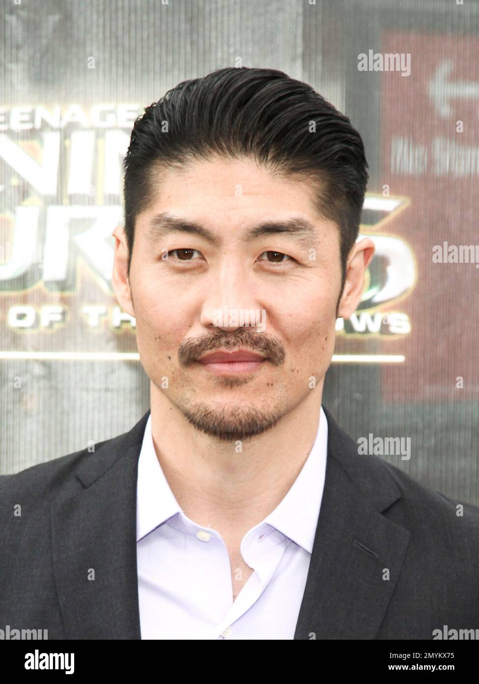 Brian Tee attends the world premiere of "Teenage Mutant Ninja Turtles