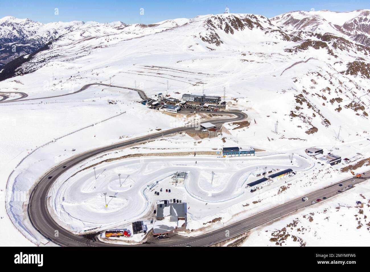 illustration paysage landscape track, piste, during the 2023 Clio Ice