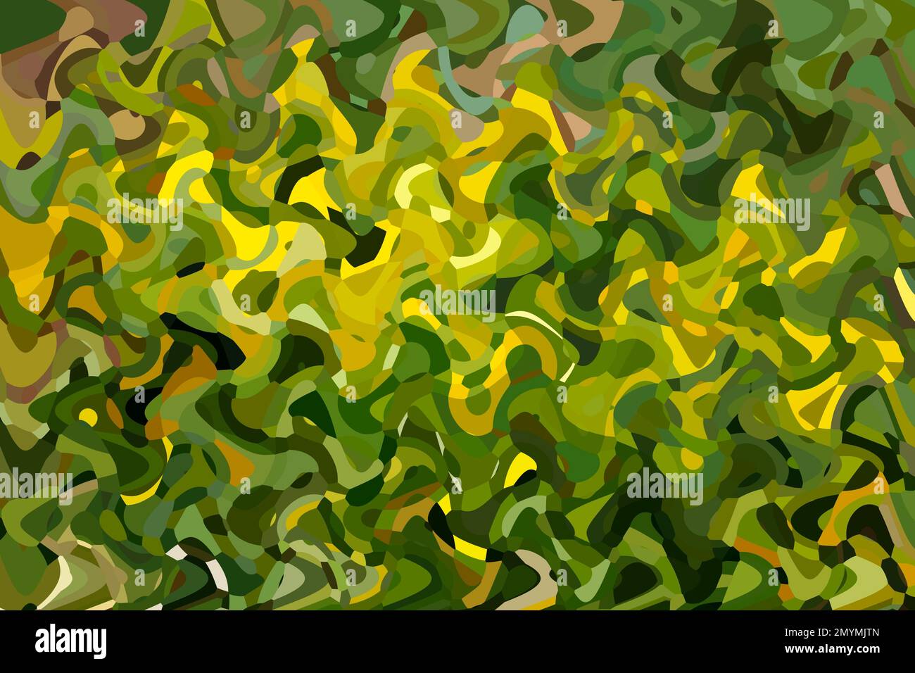 Colour stains, wave pattern, digital art, Canada, North America Stock