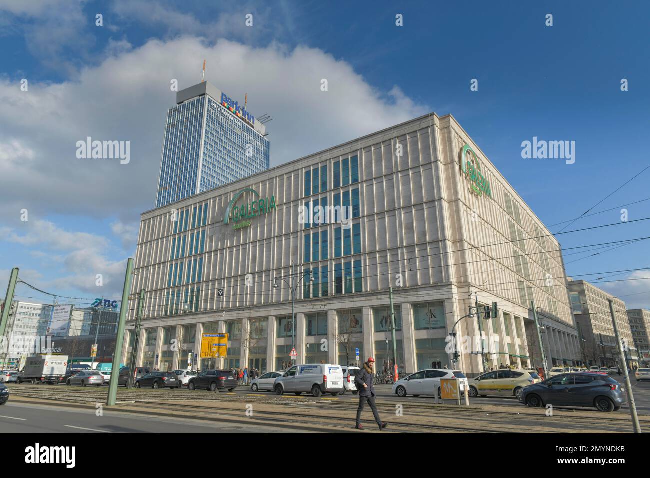 Galeria Kaufhof am Alexanderplatz, Karl-Liebknecht-Straße, Mitte, Mitte, Berlin, Germany, Europe Stock Photo