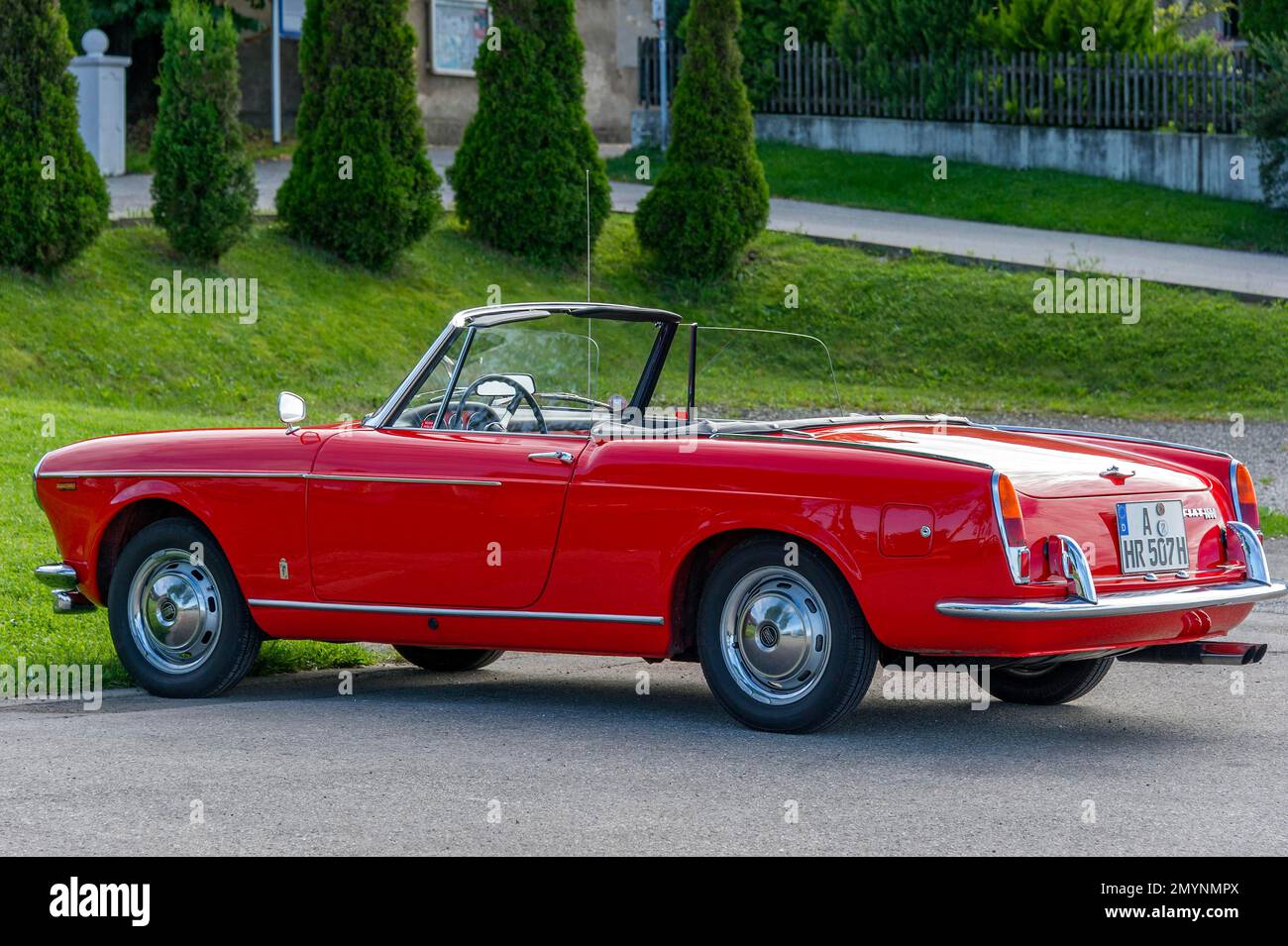 Vintage car FIAT 1500 Spider, convertible, year of construction 1963 to 1966, Bavaria, Germany, Europe Stock Photo