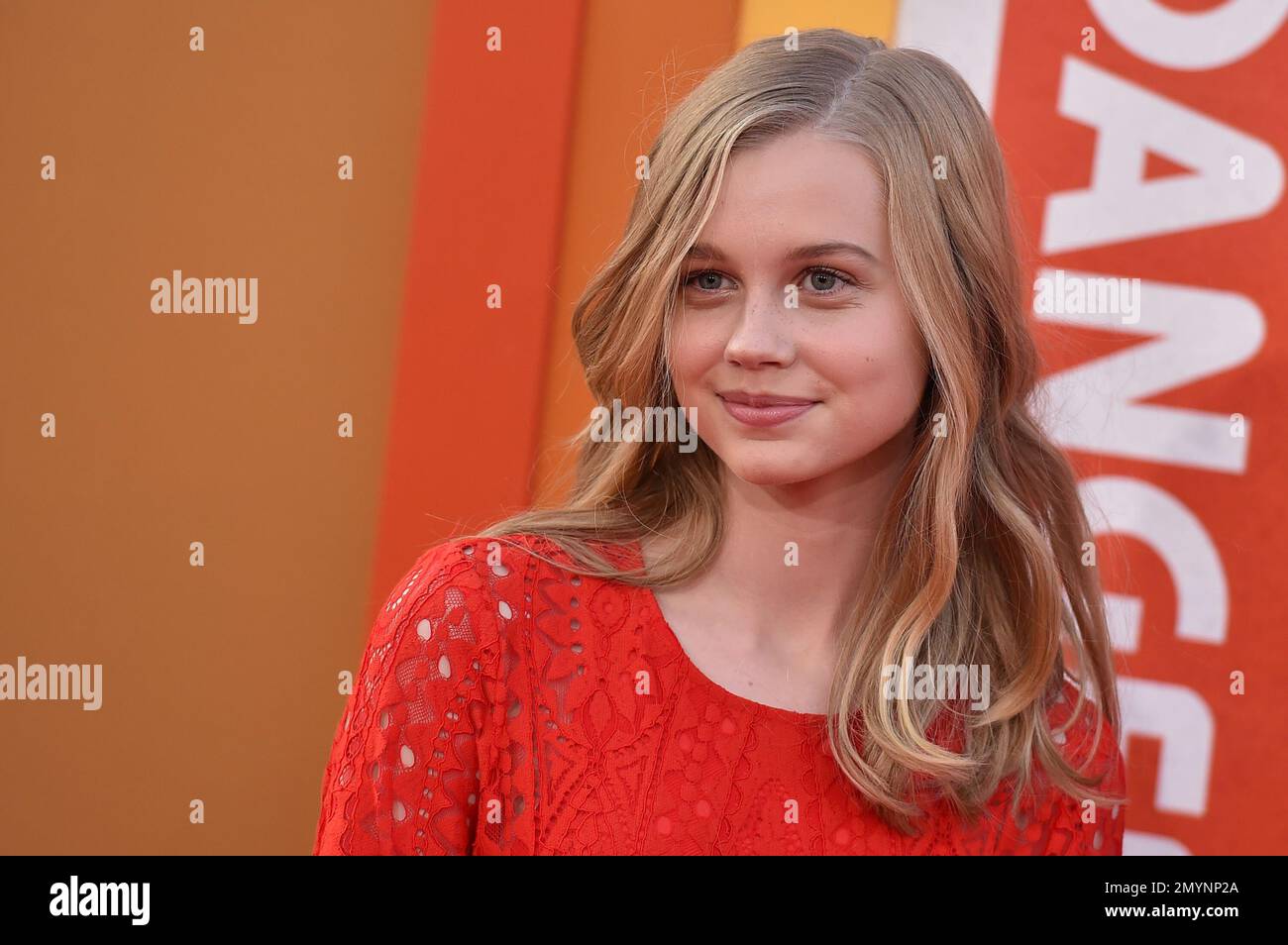 Angourie Rice arrives at the Los Angeles premiere of 