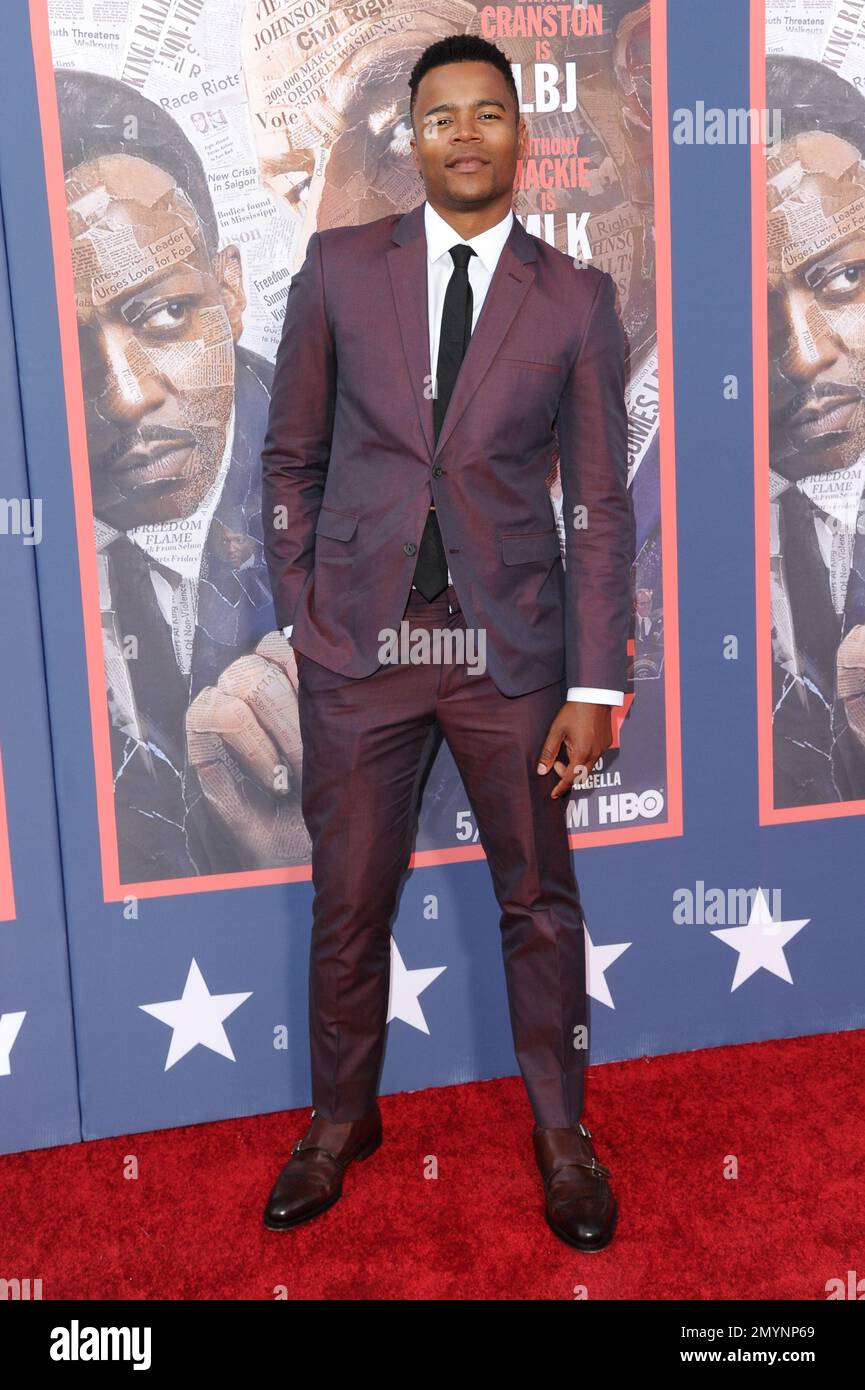 Marque Richardson attends the LA Premiere of "All The Way" held at