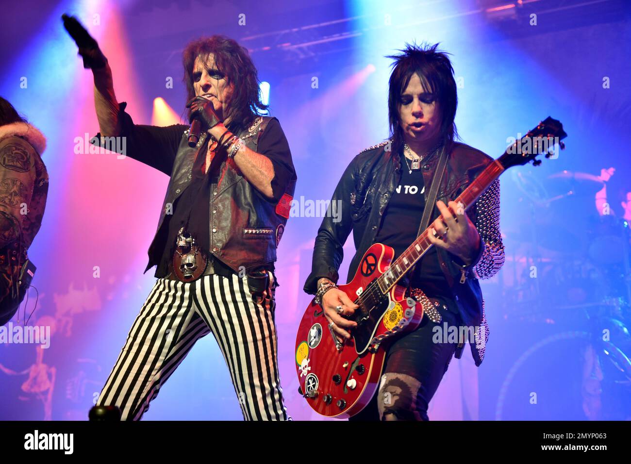 Alice Cooper Performs With Tommy Henriksen During The An Evening With alice-cooper-performs-with-tommy-henriksen-during-the-an-evening-with