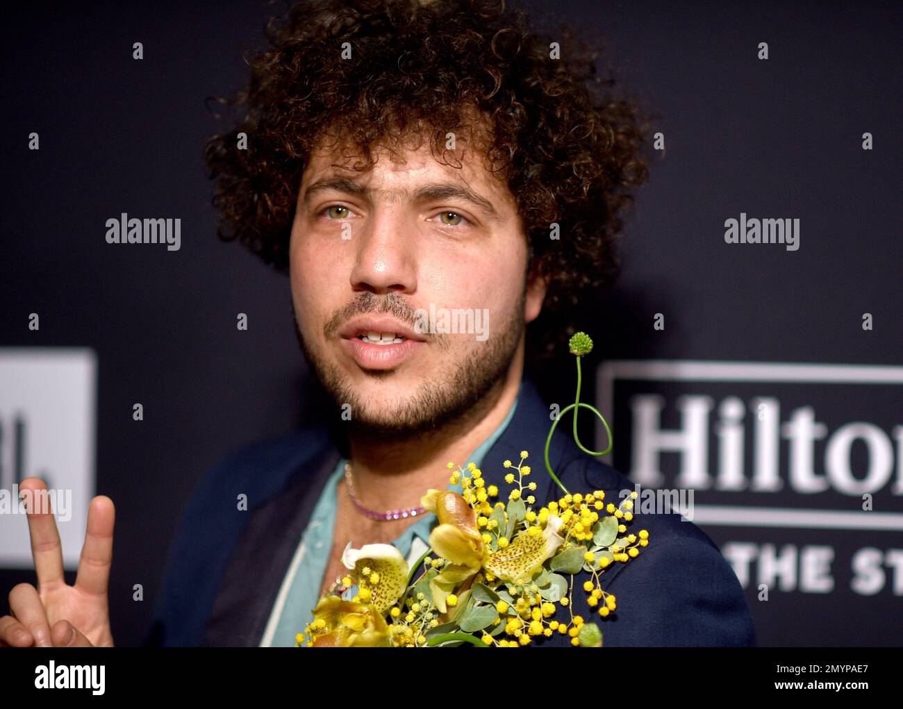 Benny Blanco arrives at the PreGrammy Gala on Saturday, Feb. 4, 2023