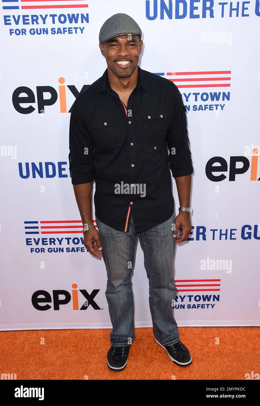 Jason George attends the LA premiere of 