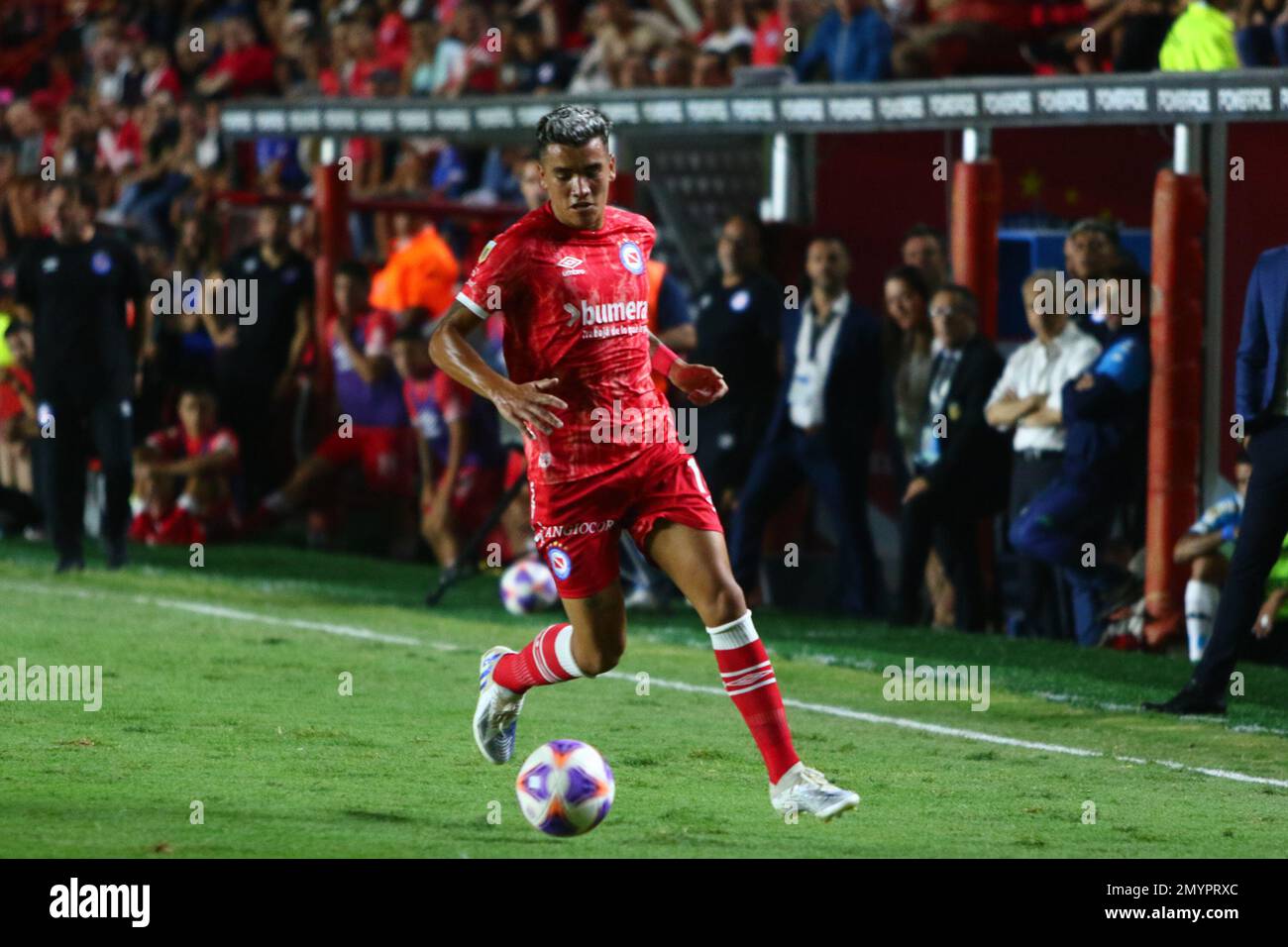 Buenos Aires, Argentina, 4th Feb 2023, of Argentinos Jrs during a match for the 2nd round of Argentina´s Liga Profesional de Fútbol Binance Cup at Libertadores Stadium (Photo: Néstor J. Beremblum) Credit: Néstor J. Beremblum/Alamy Live News Stock Photo