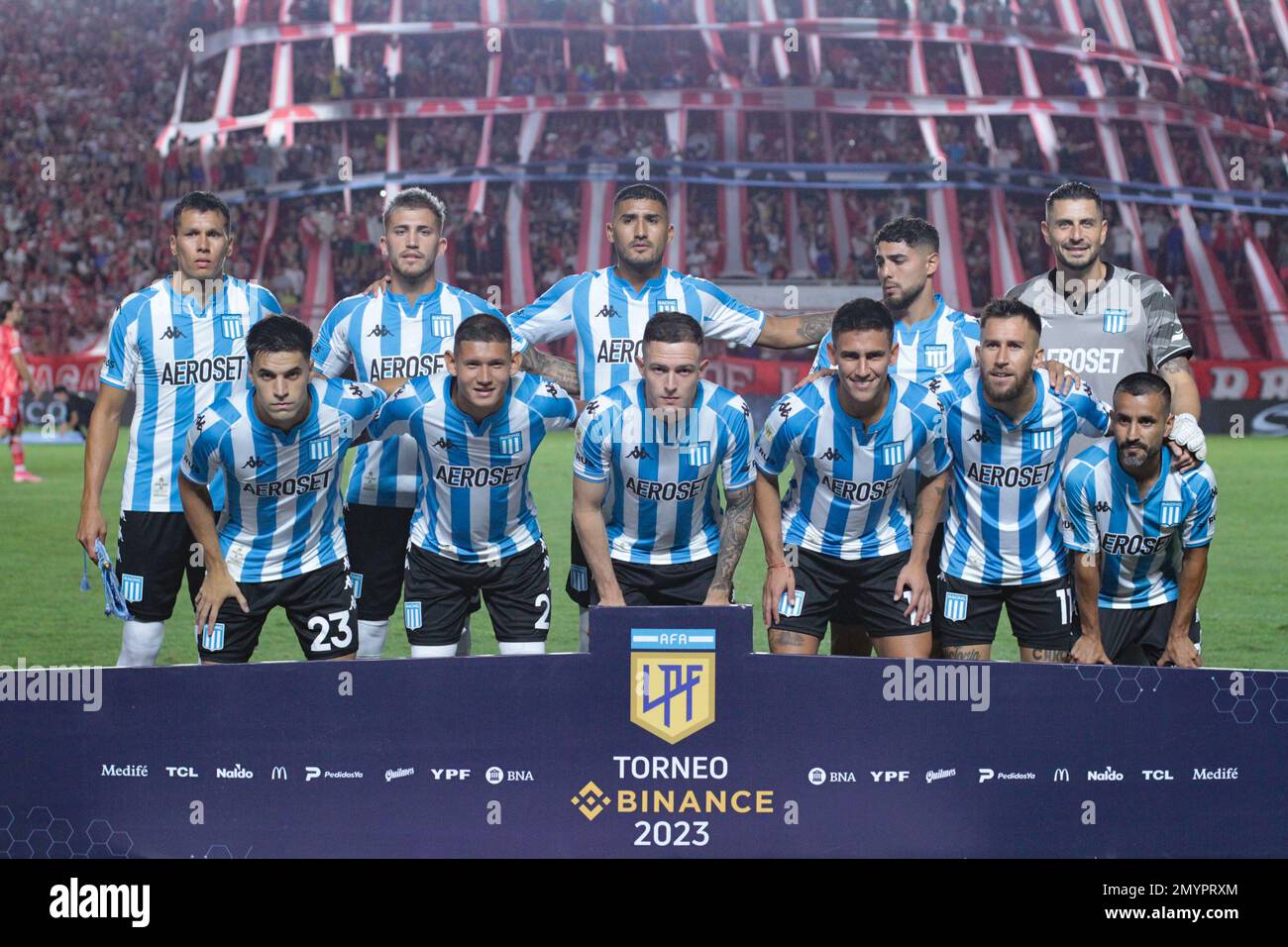 Buenos Aires, Argentina, 4th Feb 2023, team of Racing Club before match ...