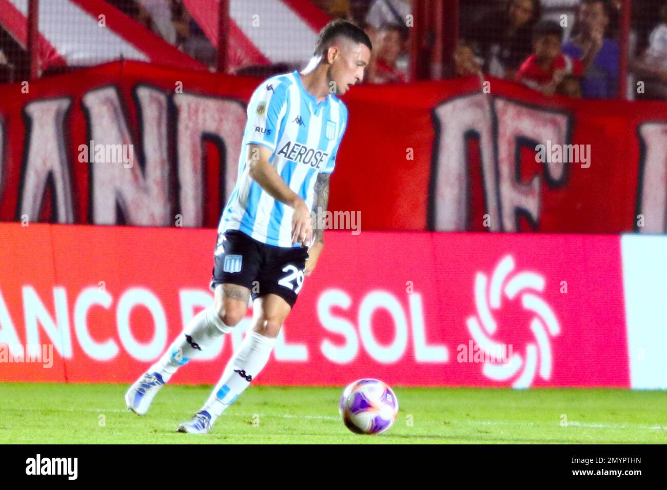 Buenos Aires, Argentina, 4th Feb 2023, Alfredo Moreno of Racing Club during a match for the 2nd round of Argentina´s Liga Profesional de Fútbol Binance Cup at Diego Maradona Stadium (Photo: Néstor J. Beremblum) Credit: Néstor J. Beremblum/Alamy Live News Stock Photo