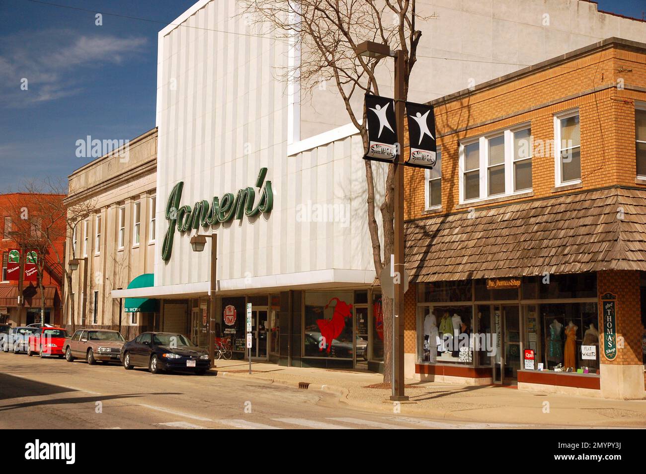 The downtown of Small town Effingham, Illinois Stock Photo - Alamy