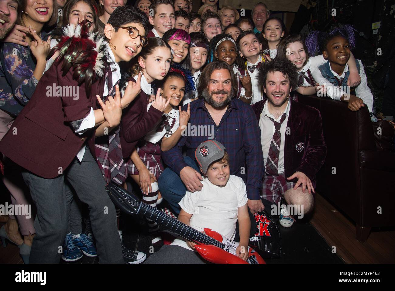 Jack Black Takes His Boys To School