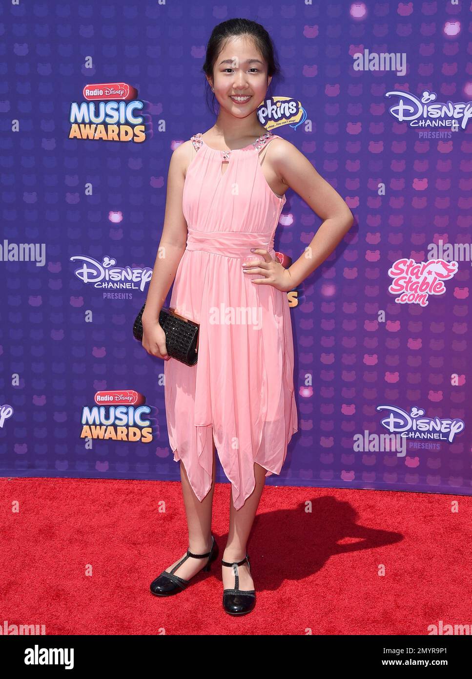 Nina Lu arrives at the Radio Disney Music Awards at the Microsoft