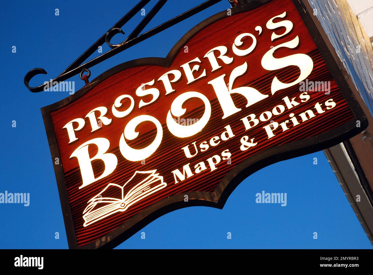 A Small Bookstore Hangs Its Shingle In Manassas, Virginia Stock Photo ...