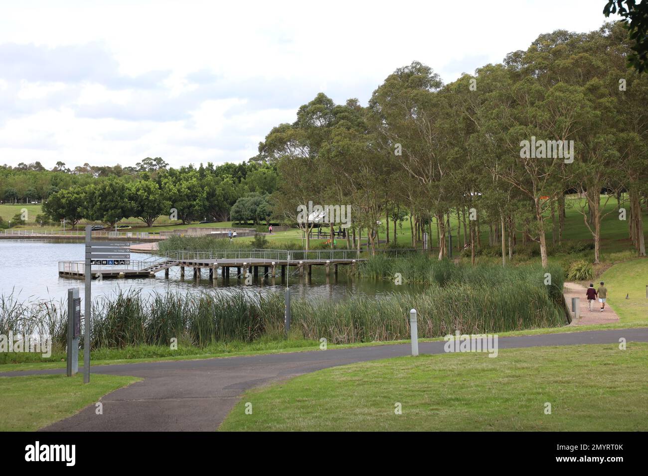 Waterview in Bicentennial Park, Sydney Olympic Park. Stock Photo