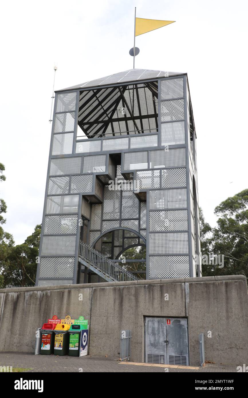 Treillage Tower, Bicentennial Park, Sydney Olympic Park. Stock Photo
