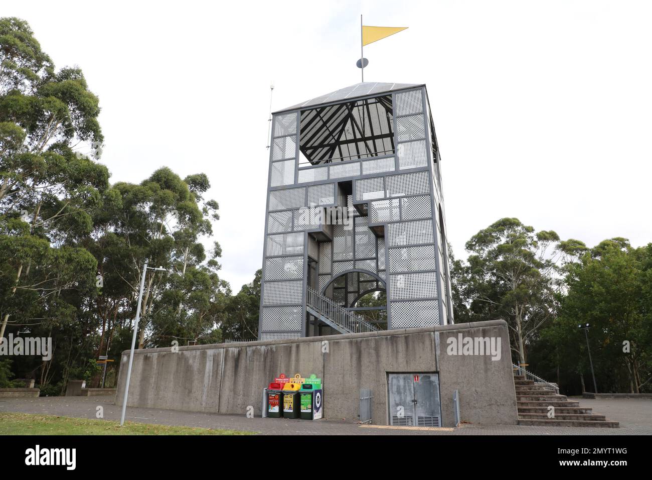 Treillage Tower, Bicentennial Park, Sydney Olympic Park. Stock Photo