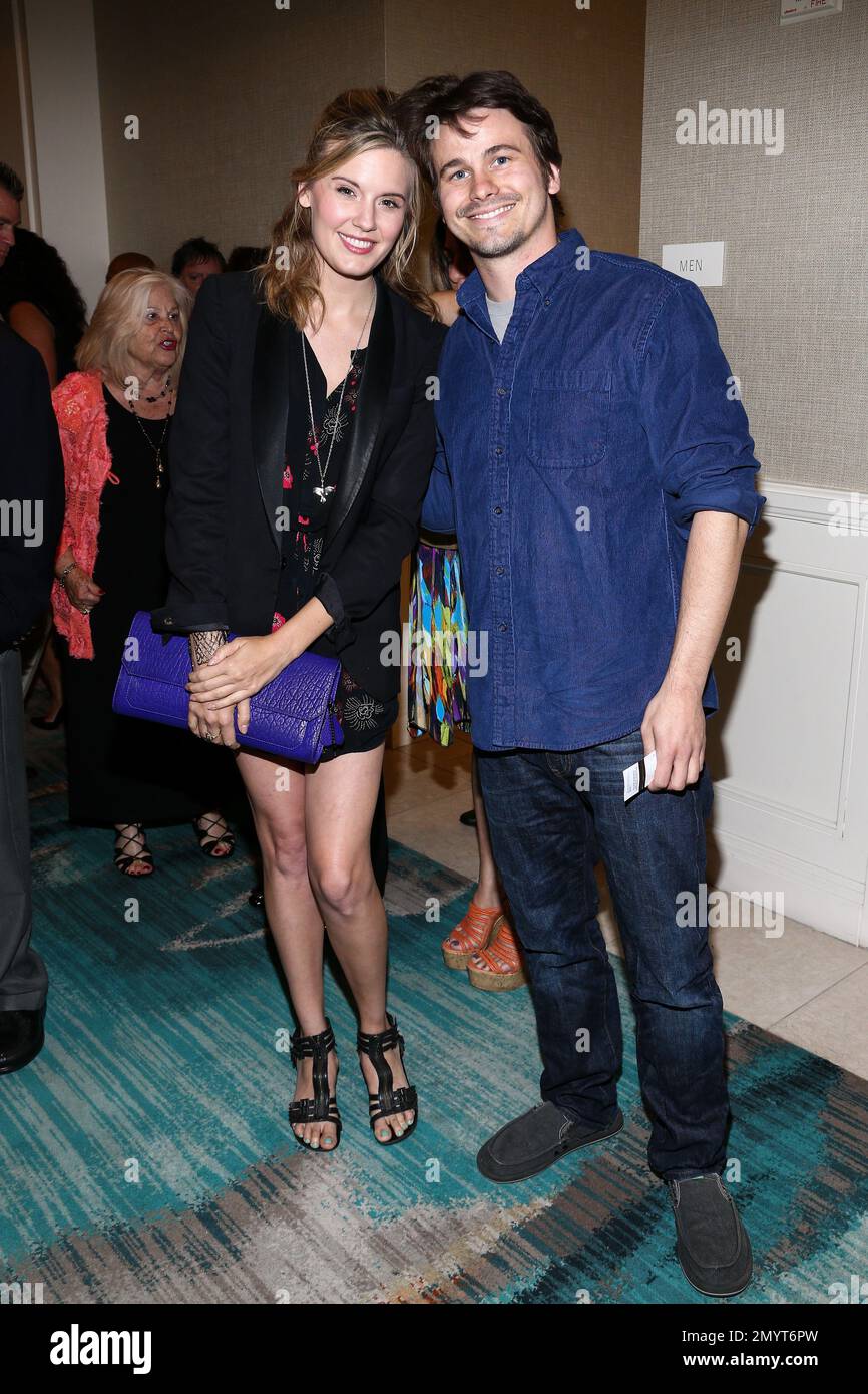 Maggie Grace, left, and Jason Ritter attend the 2016 Newport Beach Film ...