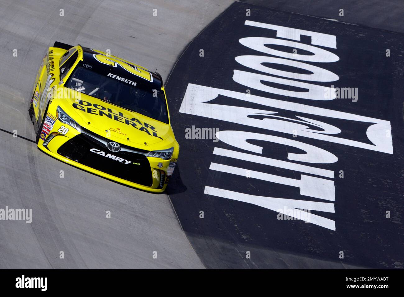 Matt Kenseth makes his way around the track during practice for a