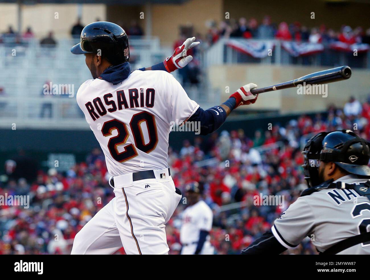 Twins' Eddie Rosario still swings first, asks questions later