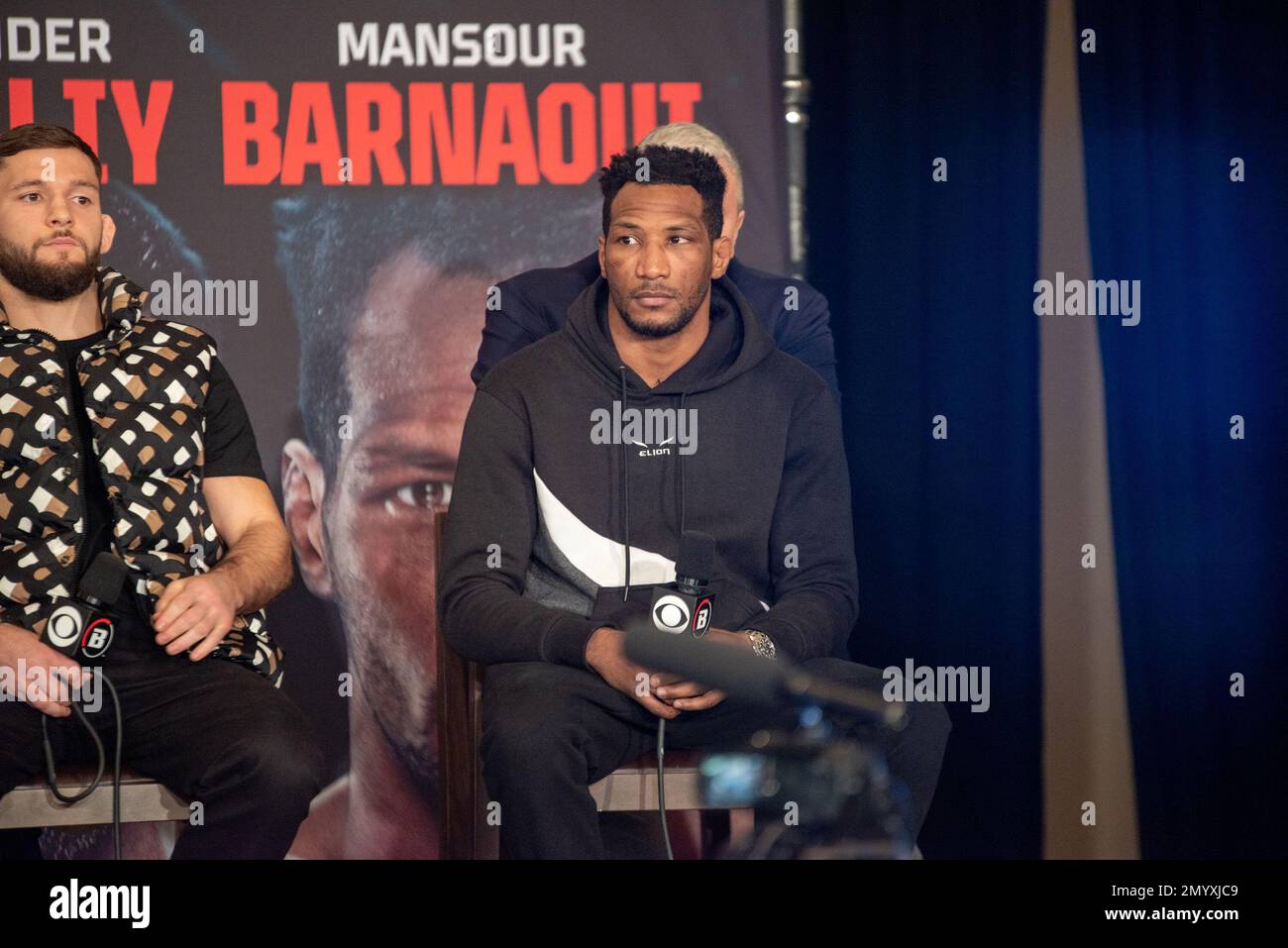 Los Angeles, California February 3rd Mansour Barnaoui addresses the