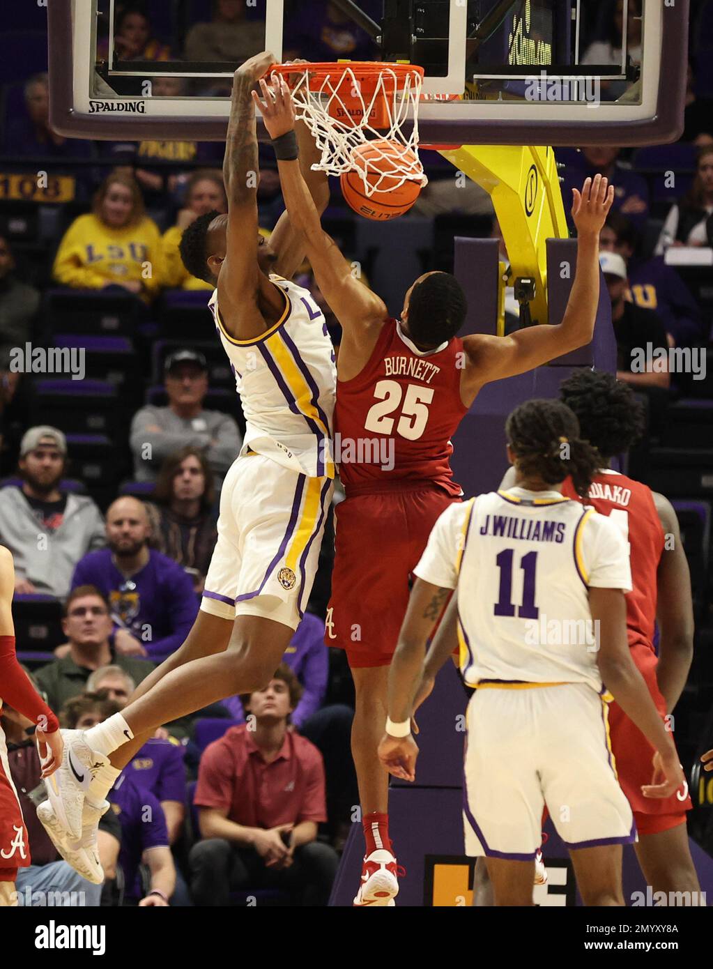 Baton Rouge, USA. 04th Feb, 2023. LSU Tigers forward Shawn Phillips Jr