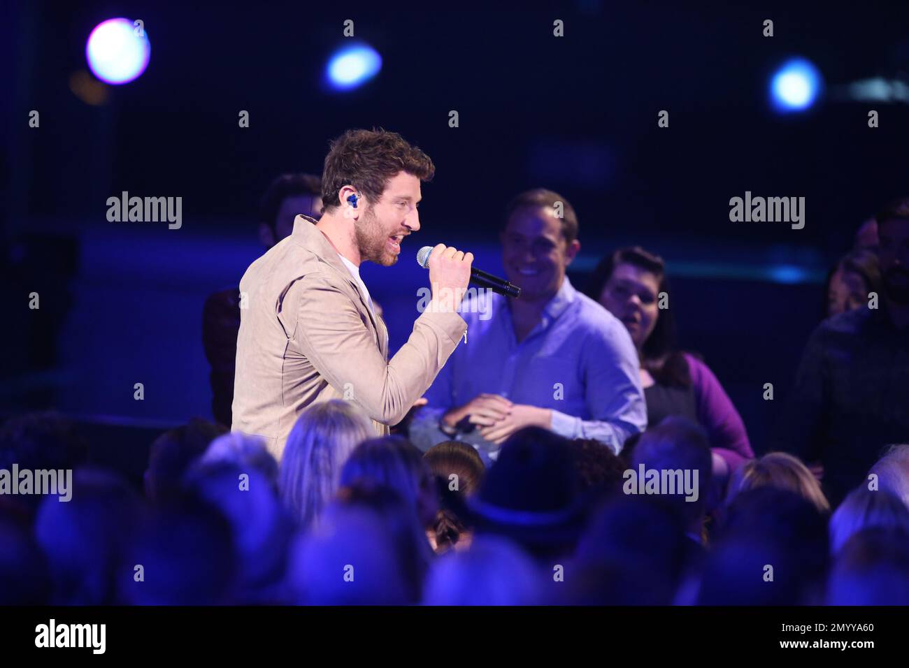 Brett Eldredge performs “Drunk On Your Love” at the 51st annual Academy