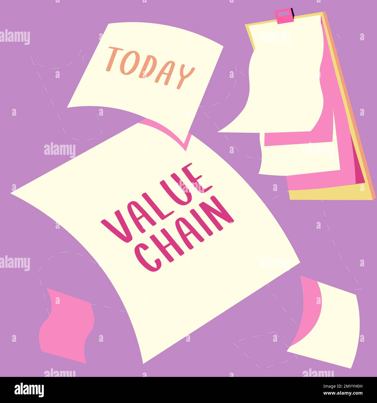 Text sign showing Value Chain. Business idea Business manufacturing ...