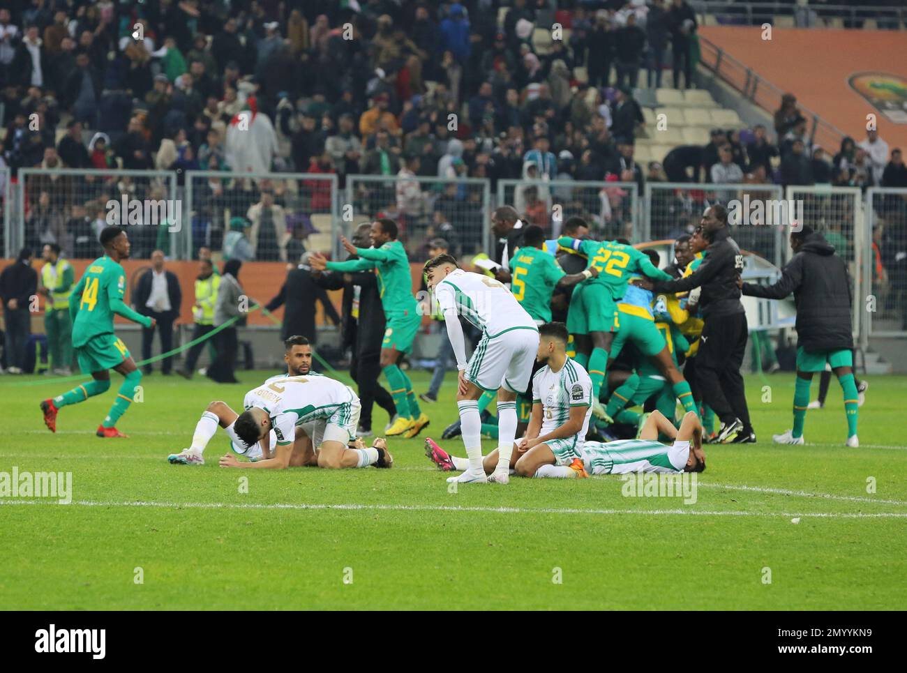 Players of Algeria react after losing final match between Algeria and