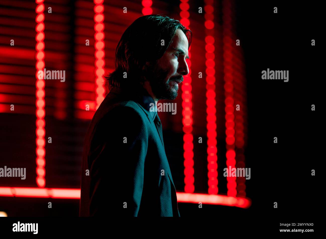 JOHN WICK: CHAPTER 4, US poster, Keanu Reeves, 2023. Illustration by  Mexifunk / © Lionsgate / Courtesy Everett Collection Stock Photo - Alamy