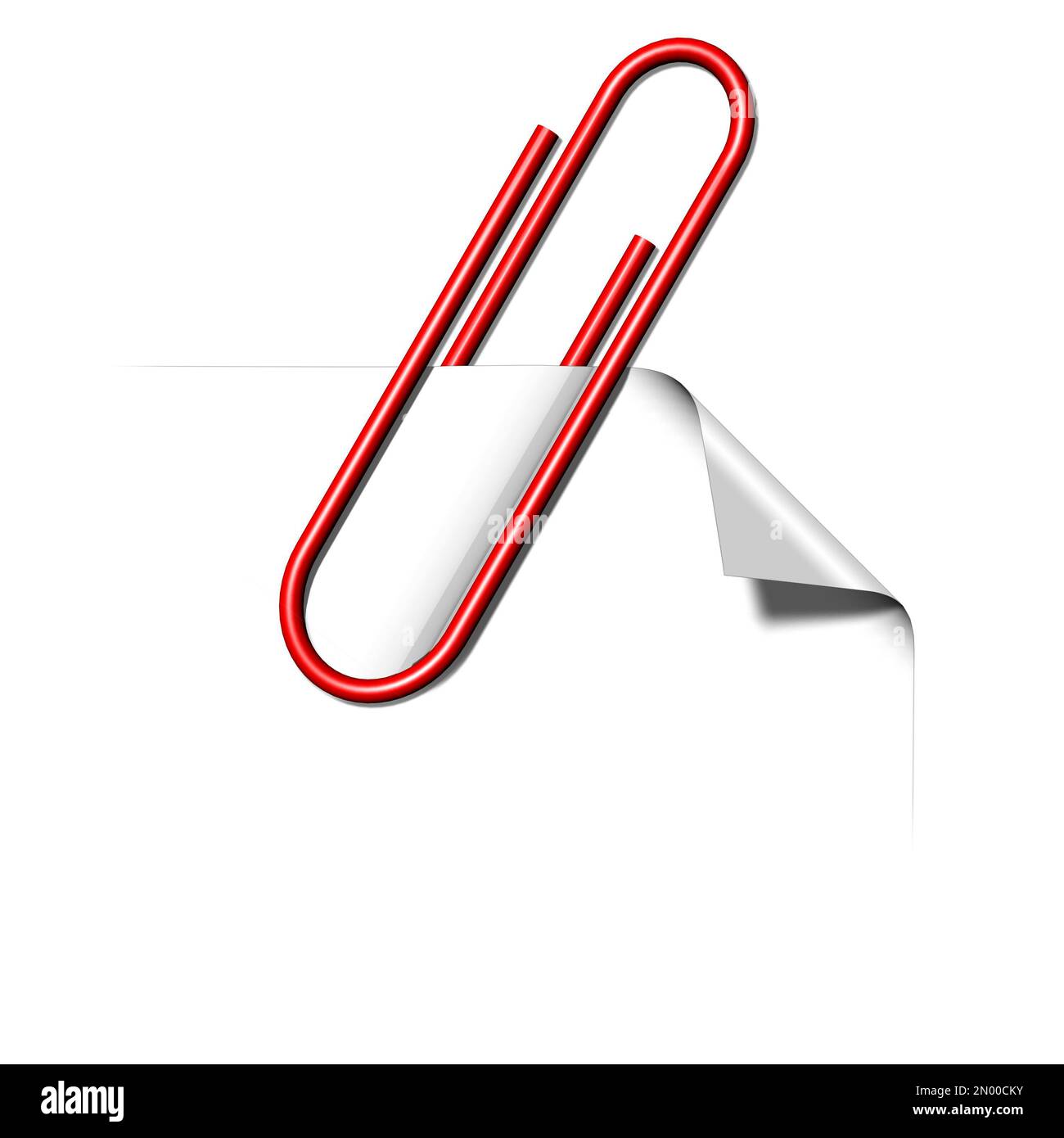 Isolated Paper Clip With Path Stock Photo - Download Image Now