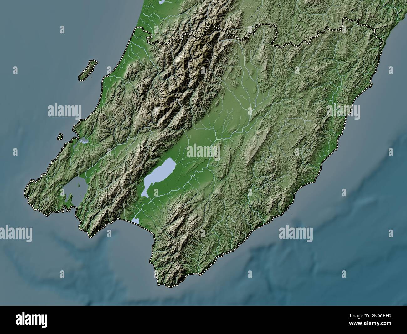 Wellington Rivers Wellington, regional council of New Zealand. Elevation map colored in ...