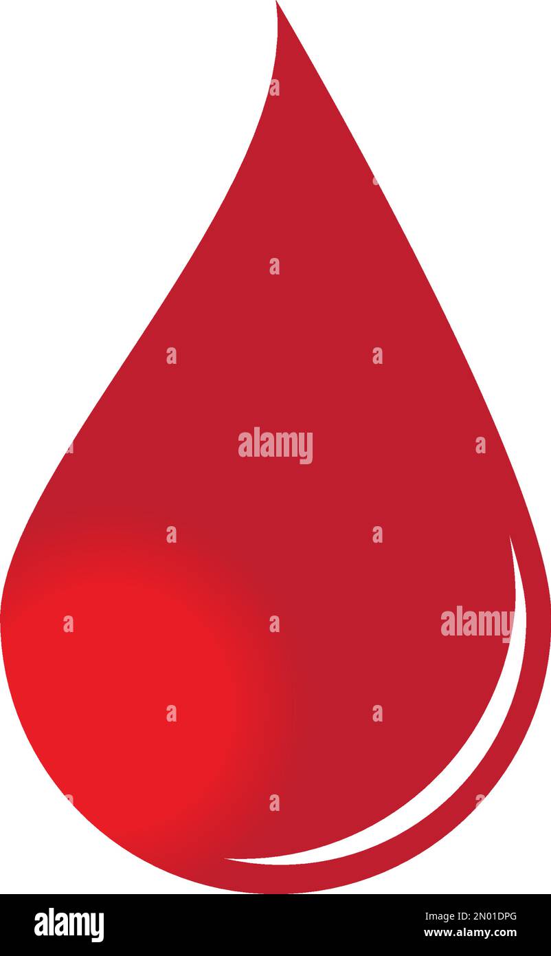Blood logo vector illustration template design Stock Vector