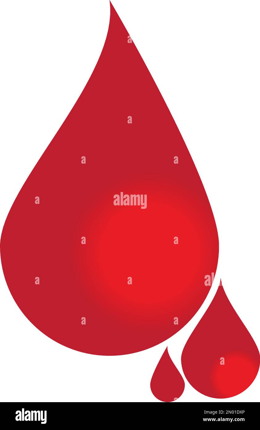 Blood logo vector illustration template design Stock Vector