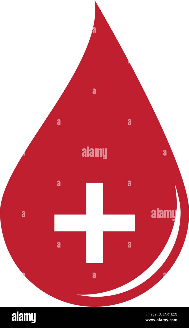 Blood logo vector illustration template design Stock Vector