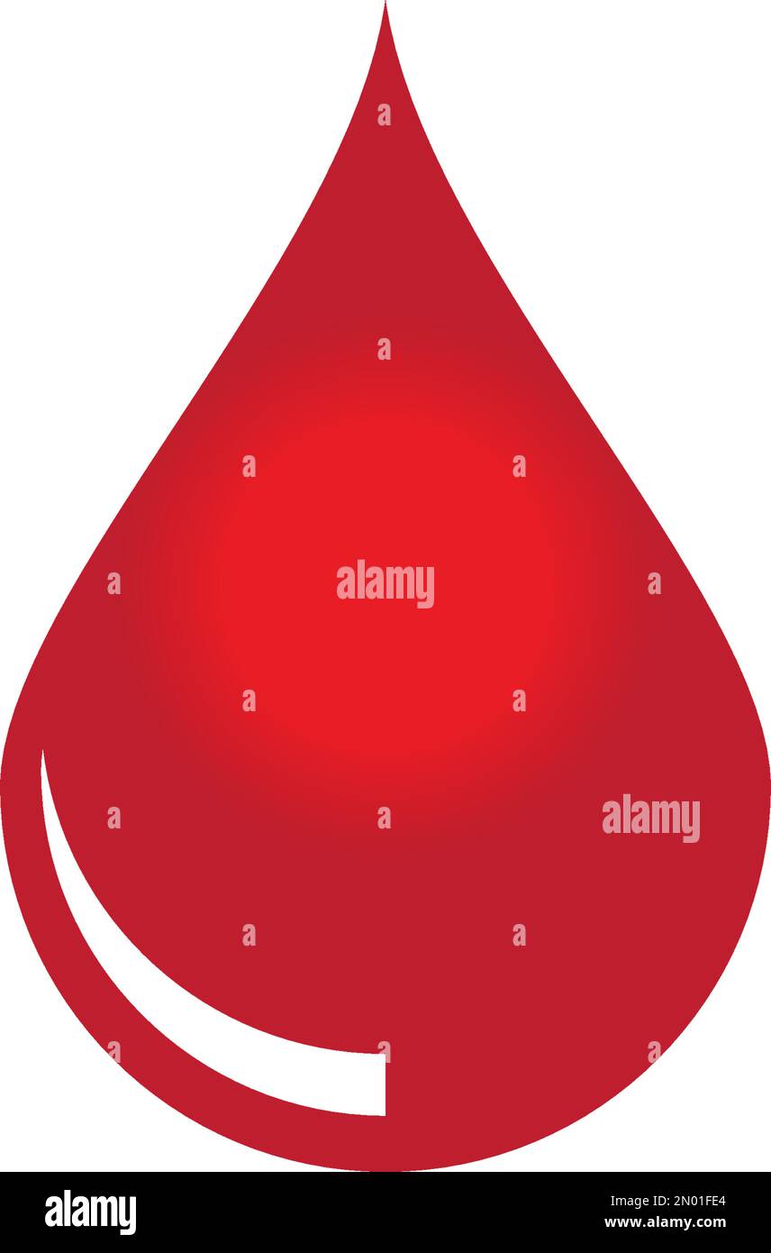 Blood logo vector illustration template design Stock Vector