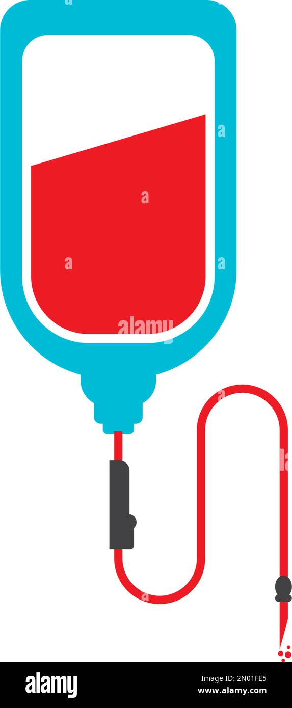 Blood logo vector illustration template design Stock Vector