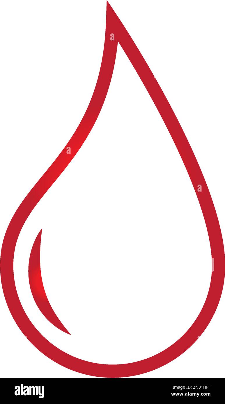 Blood logo vector illustration template design Stock Vector