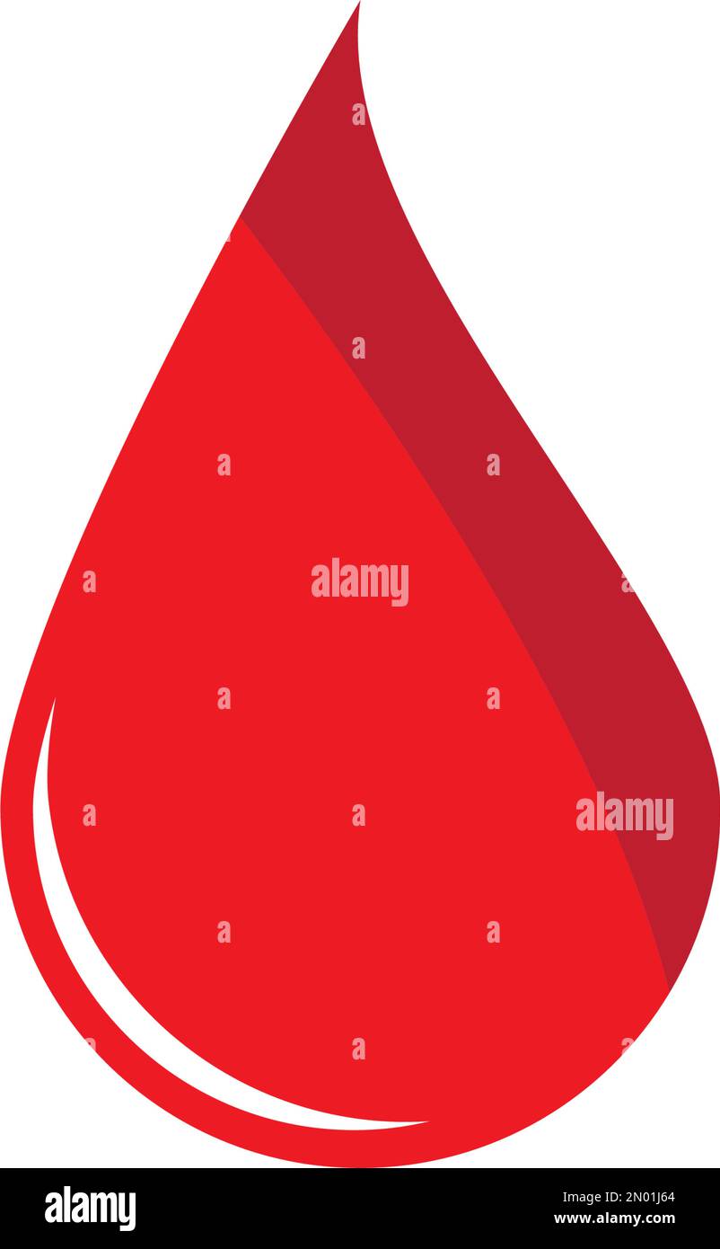 Blood logo vector illustration template design Stock Vector