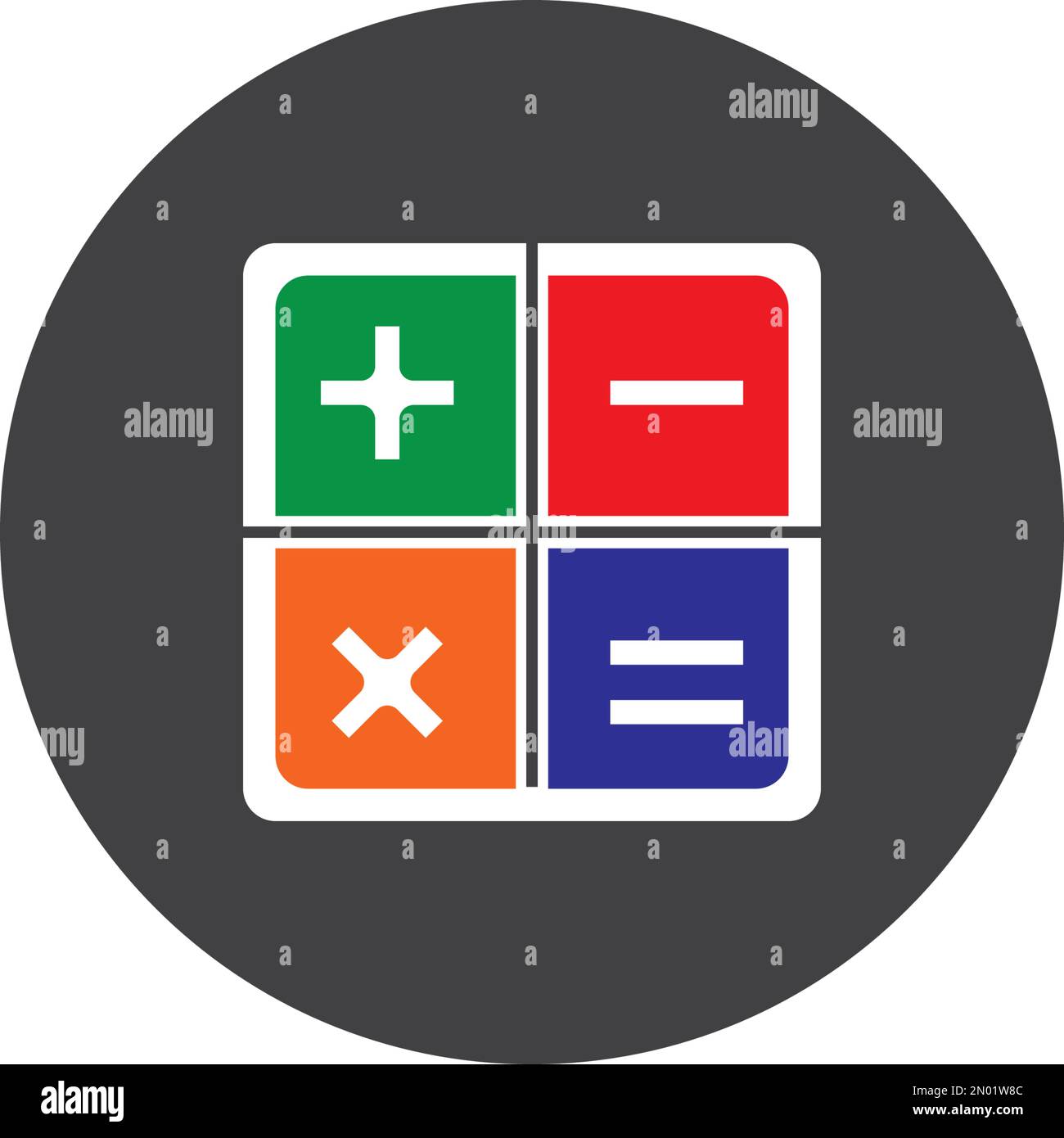 calculator logo vector icon illustration Stock Vector Image & Art - Alamy