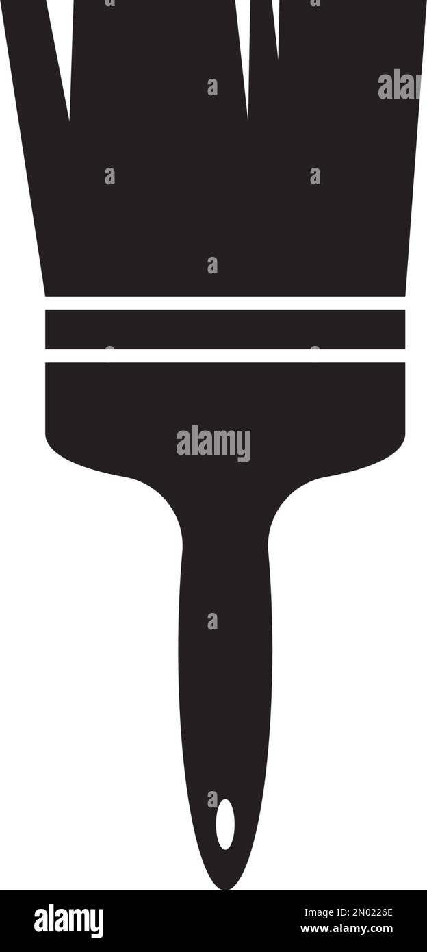 Paint brush logo vector illustration template design Stock Vector Image