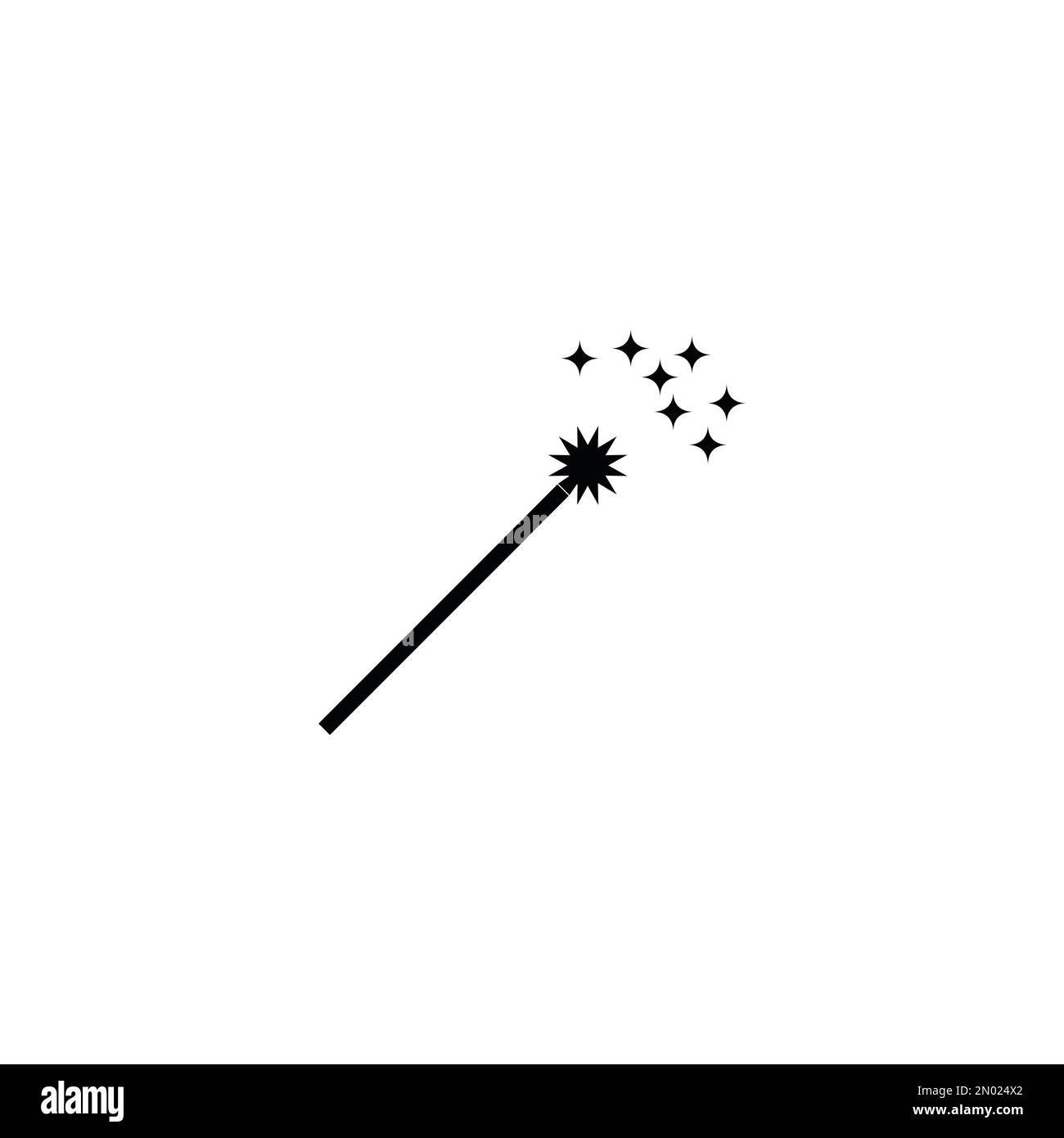 Magic wand logo vector illustration design stock vector image art alamy