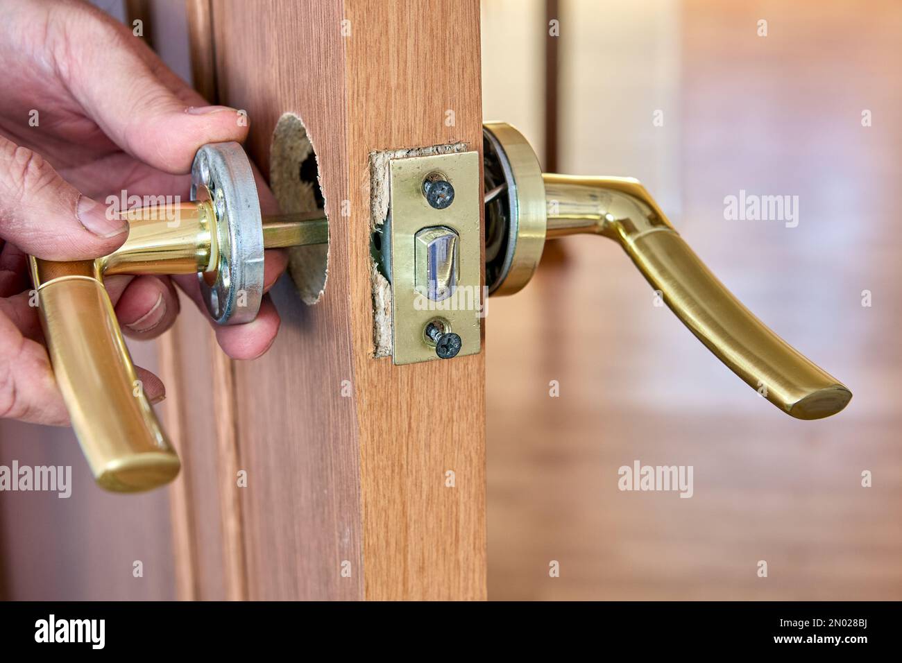 Latch hole hi-res stock photography and images - Alamy
