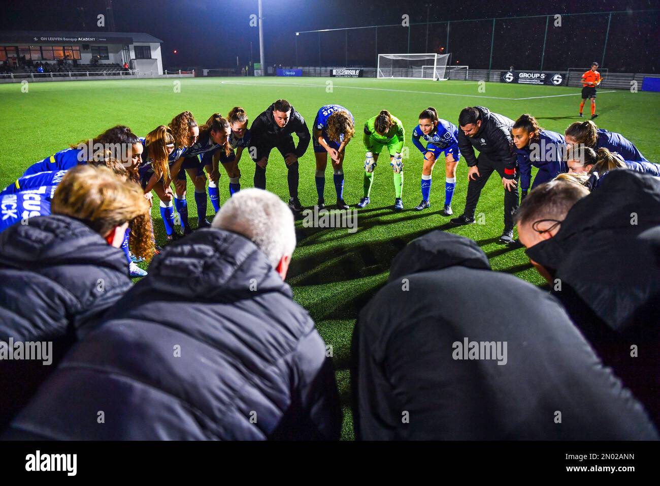 Team Gent pictured during a female soccer game between Oud Heverlee