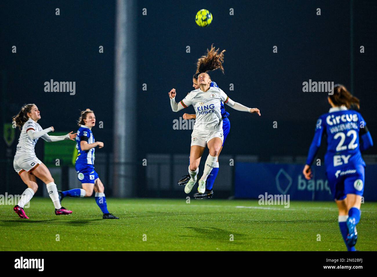 Ella Van Kerkhoven (3) of OHL pictured during a female soccer game