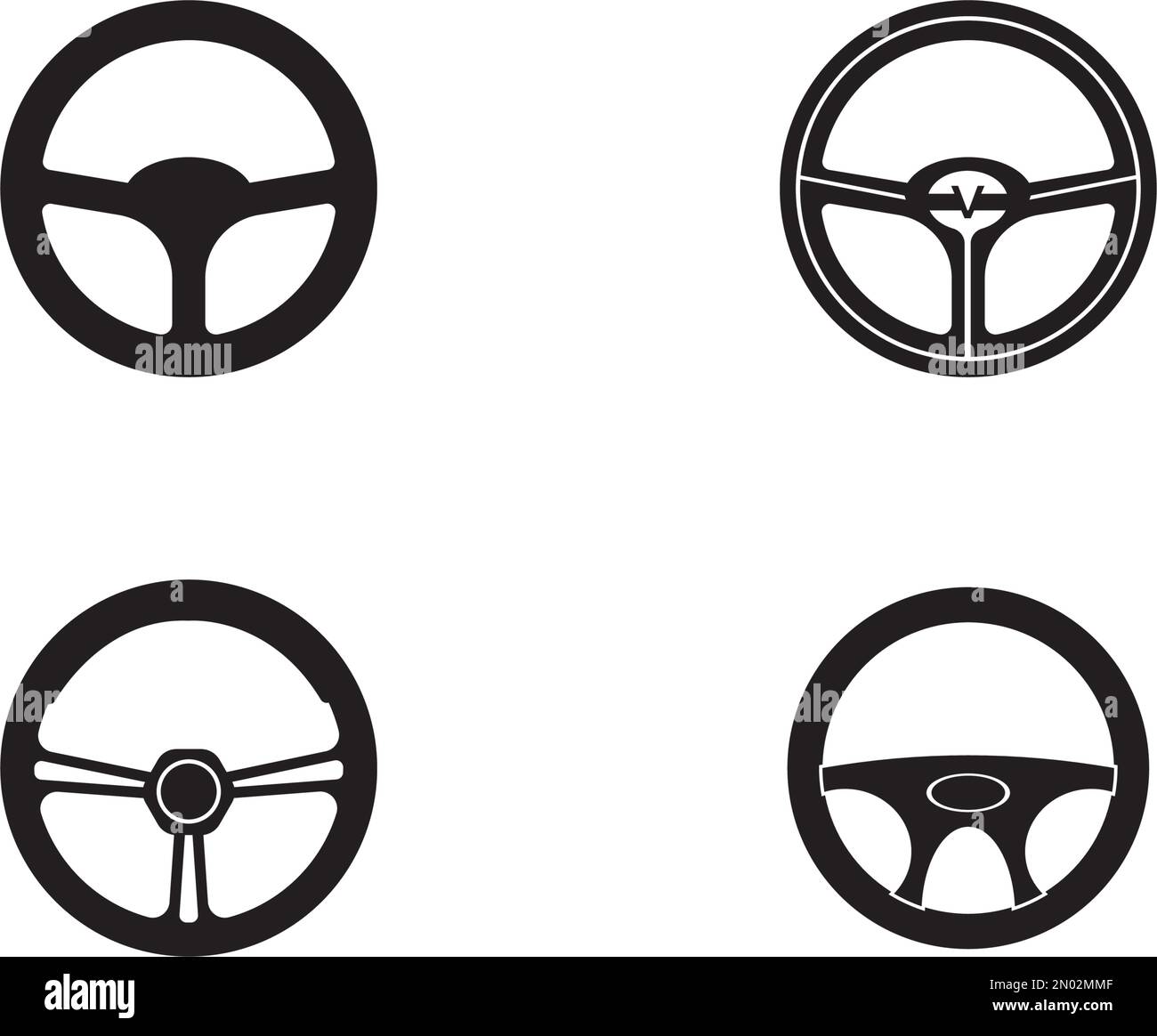 steering wheel logo vector design illustration template and background
