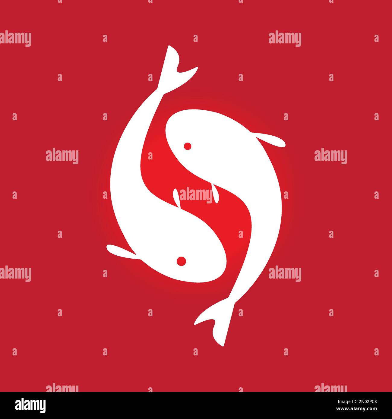 fish icon vector template design illustration and background Stock