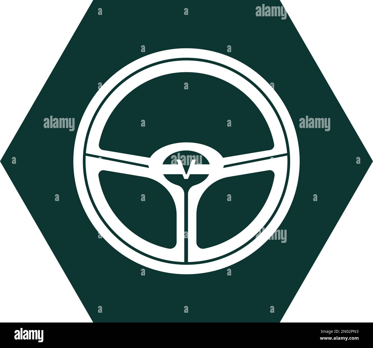 steering wheel logo vector design illustration template and background Stock Vector