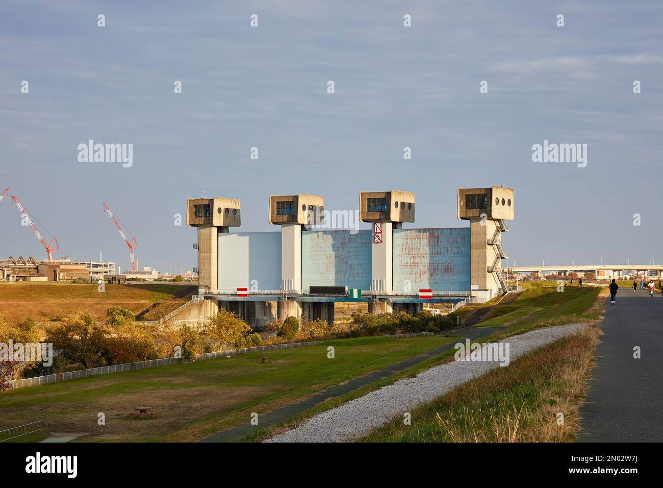 Iwabuchi Water Gate (built 1982); Kita, Tokyo, Japan Stock Photo - Alamy