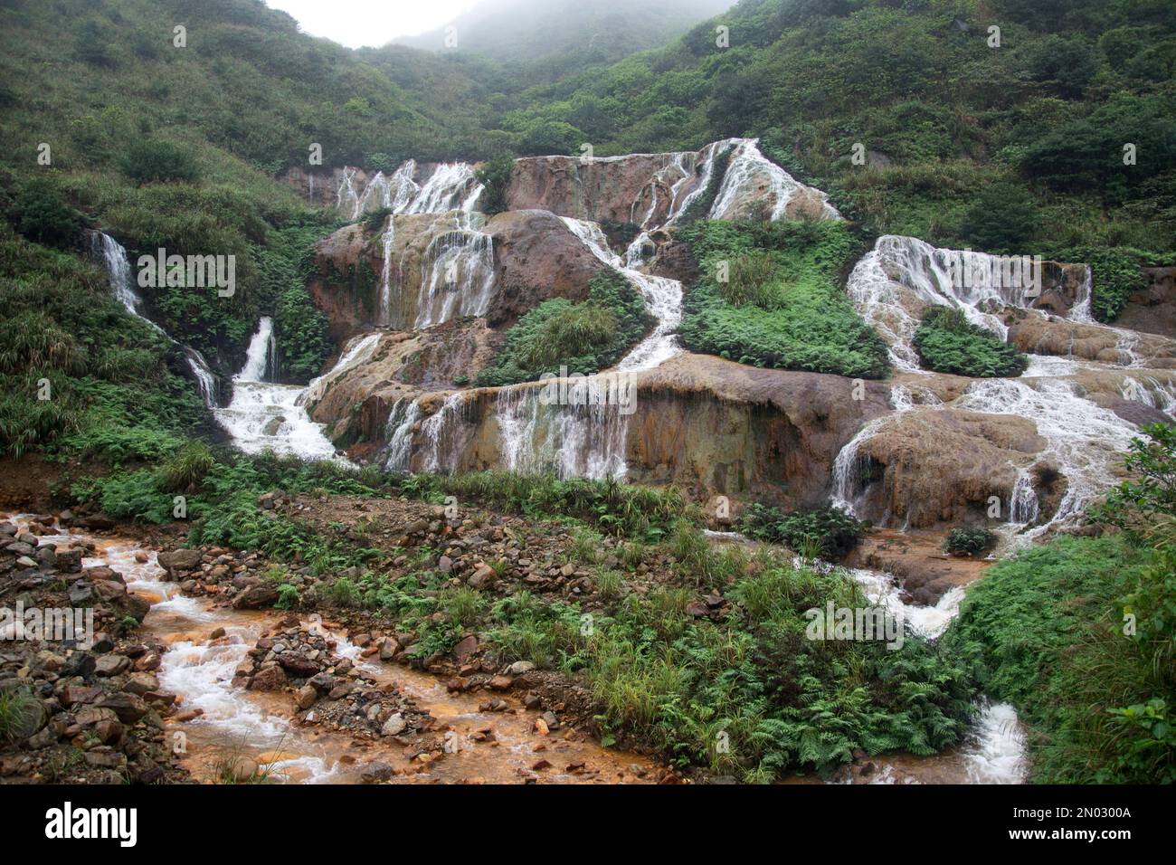 Golden Waterfall is one of the most beautiful waterfall in Taiwan. It ...